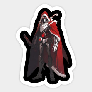 Ninja Cyborg Santa Sticker